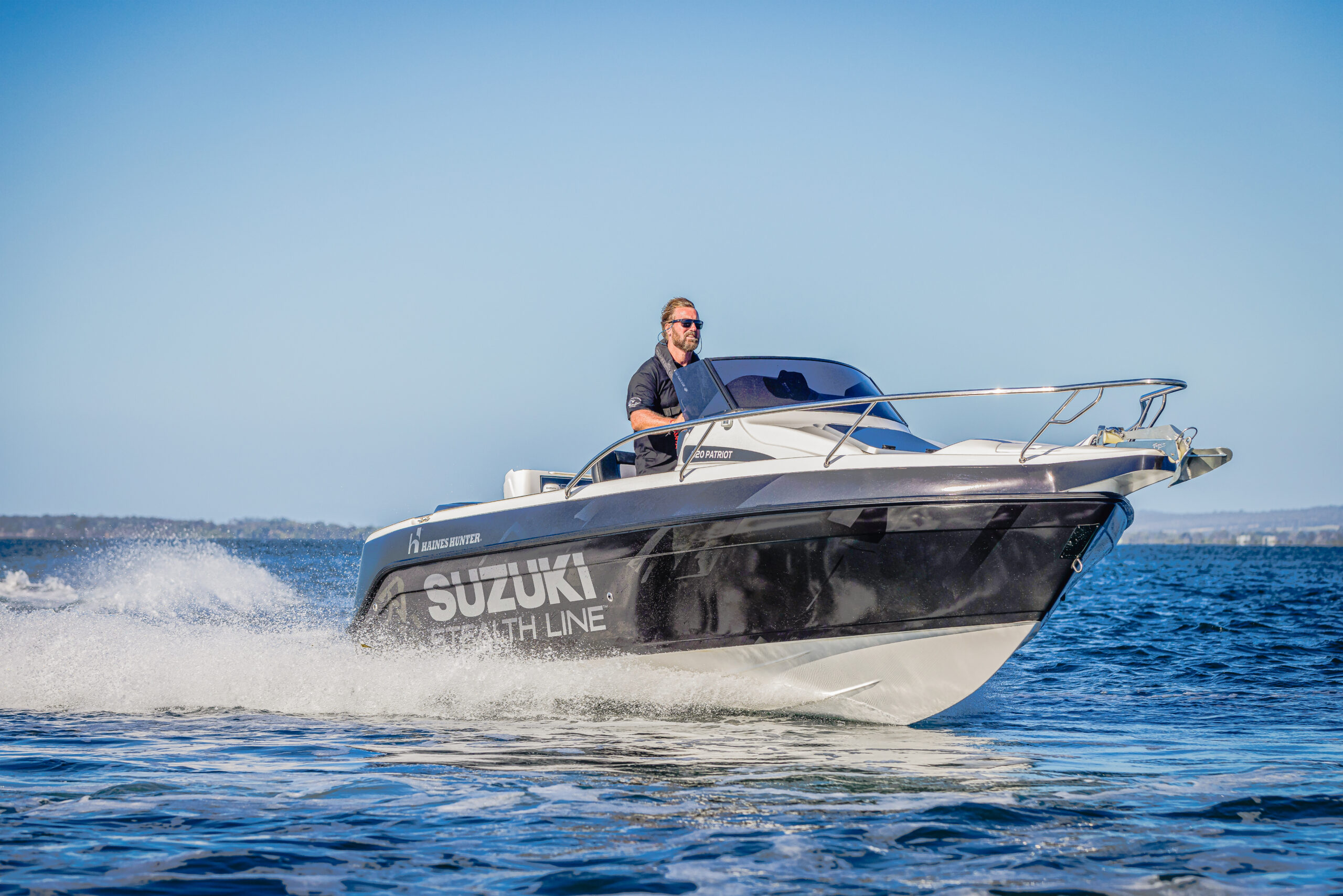 Haines Hunter boat underway