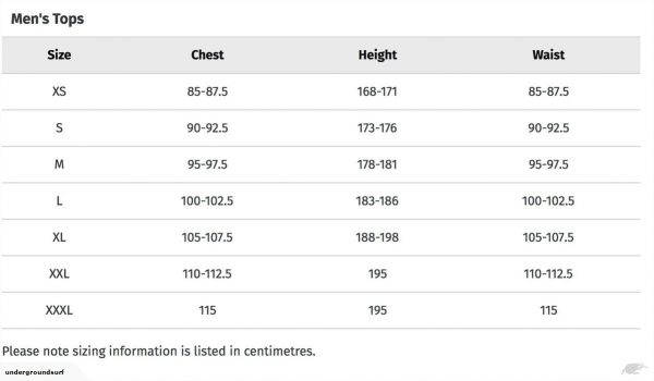 omega life jacket sizing