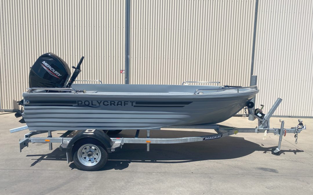 2022 POLYCRAFT 4.1 CHALLENGER OPEN BOAT MERCURY 50 HP 4 STROKE TILLER ,MACKAY POLYCRAFT TRAILER